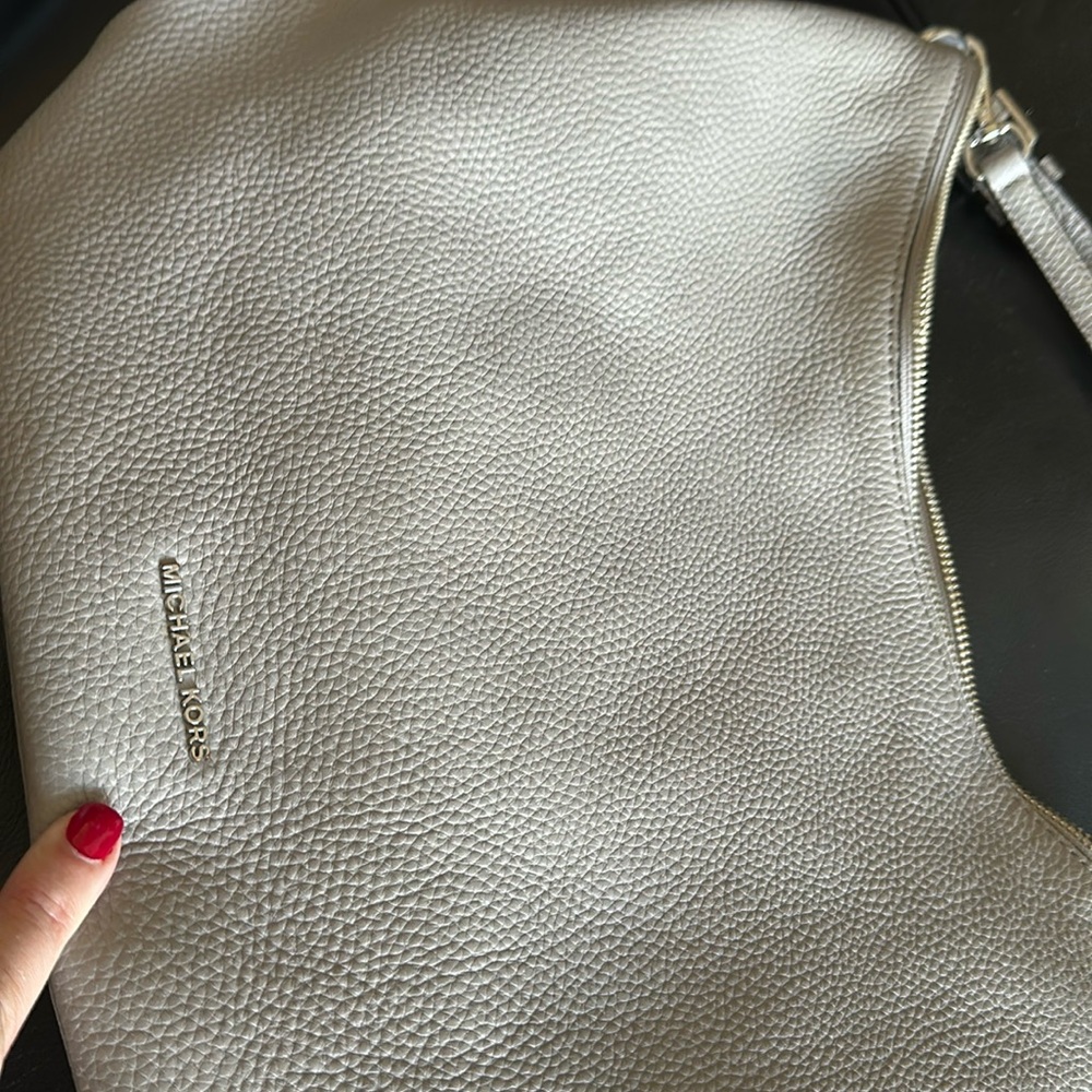 Ladies gray handbag